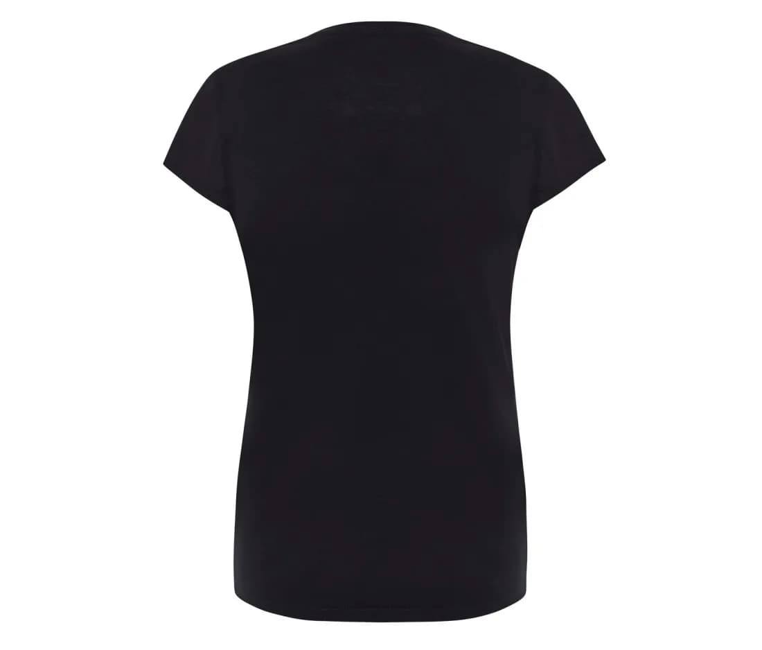 Regular Premium T-Shirt Lady – Schwarz – Rückansicht