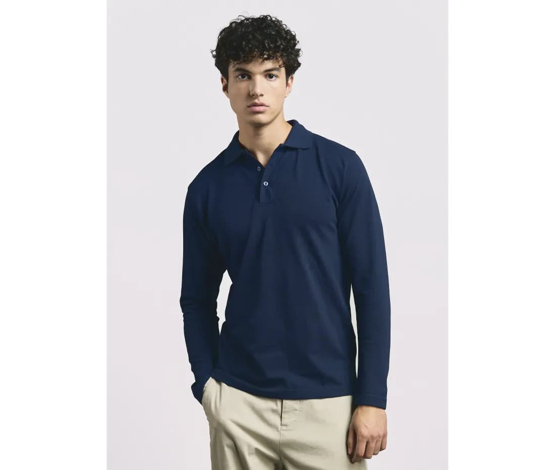 Men’s Long Sleeve Heavy Polo