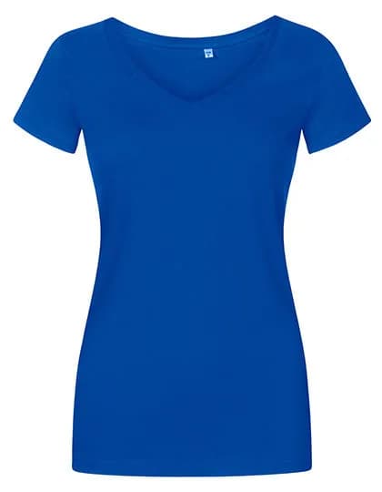 Women’s V-Neck T-Shirt – Hellblau