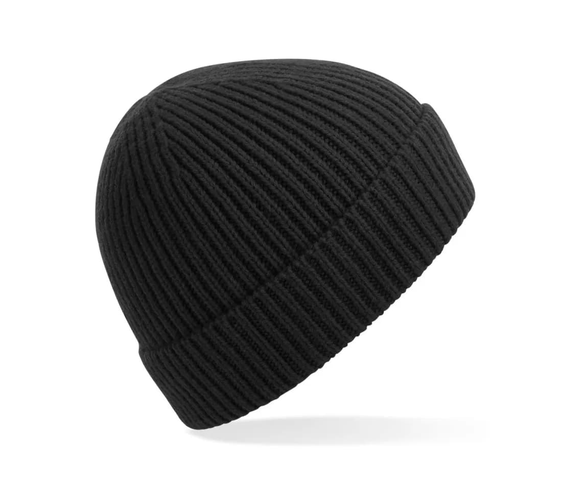 Engineered Knit Ribbed Beanie