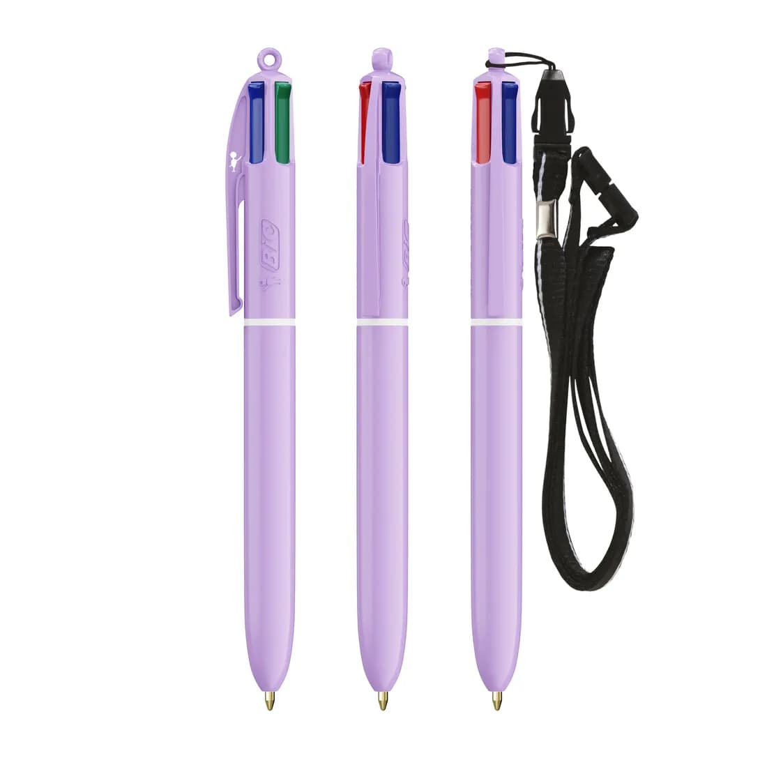 BIC® 4 Couleurs® Pastel avec tour de cou