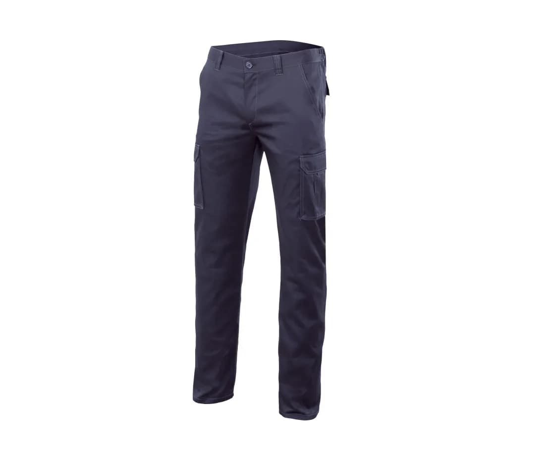 Multi-Pocket Stretch Trousers