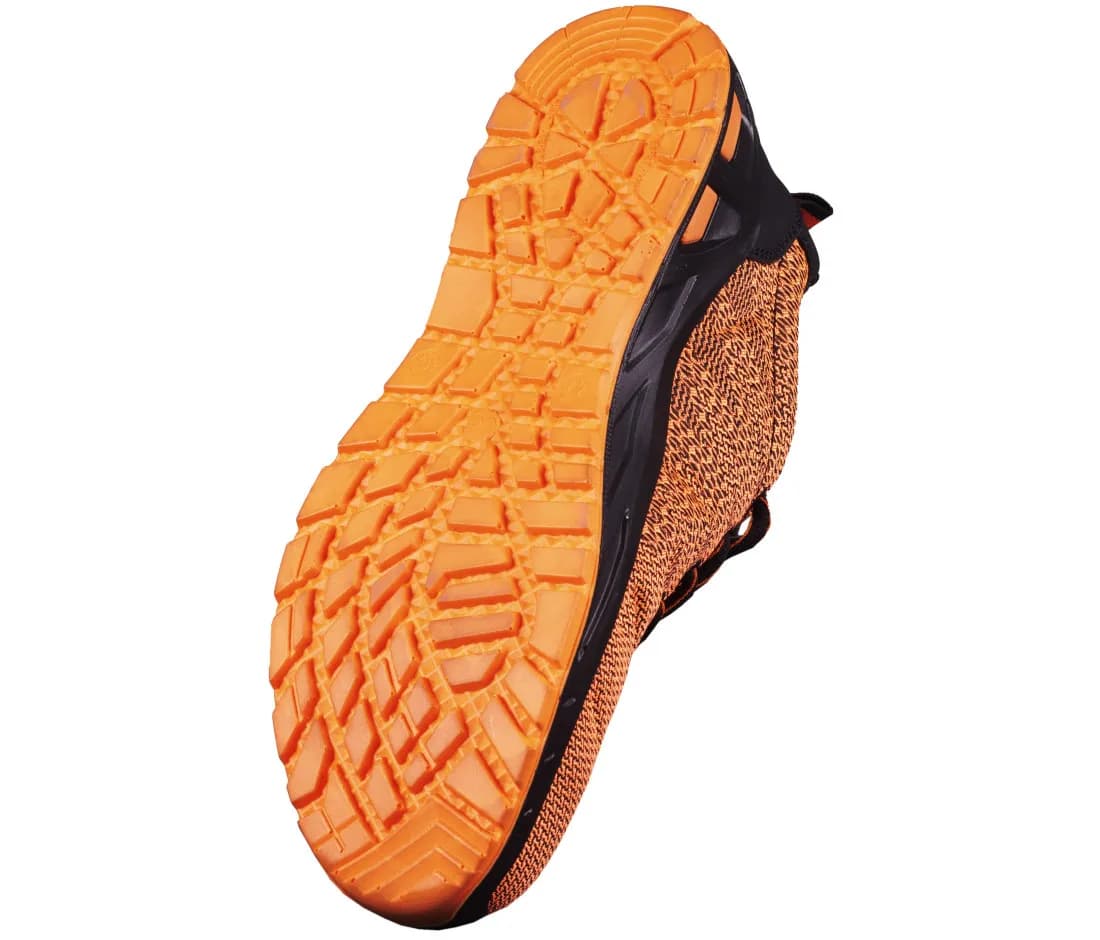 Titus – Leichter Sicherheitssneaker – Orange – Rückansicht