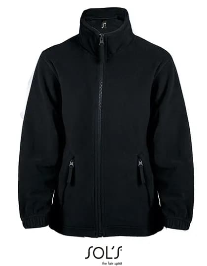 Kids’ Fleecejacket North – Schwarz