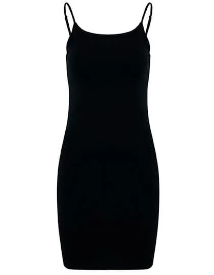 Ladies Stretch Jersey Slim Dress – Schwarz