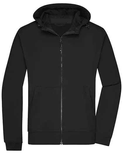 Men’s Hooded Softshell Jacket – Noir