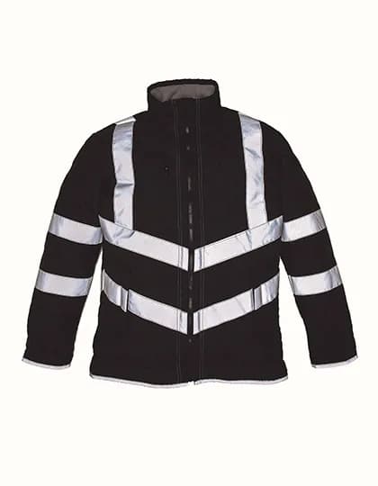 Hi-Vis Kensington Jacket With Fleece Lining – Schwarz
