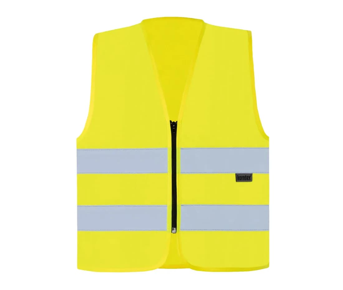 Gilet de sécurité zippé – Jaune