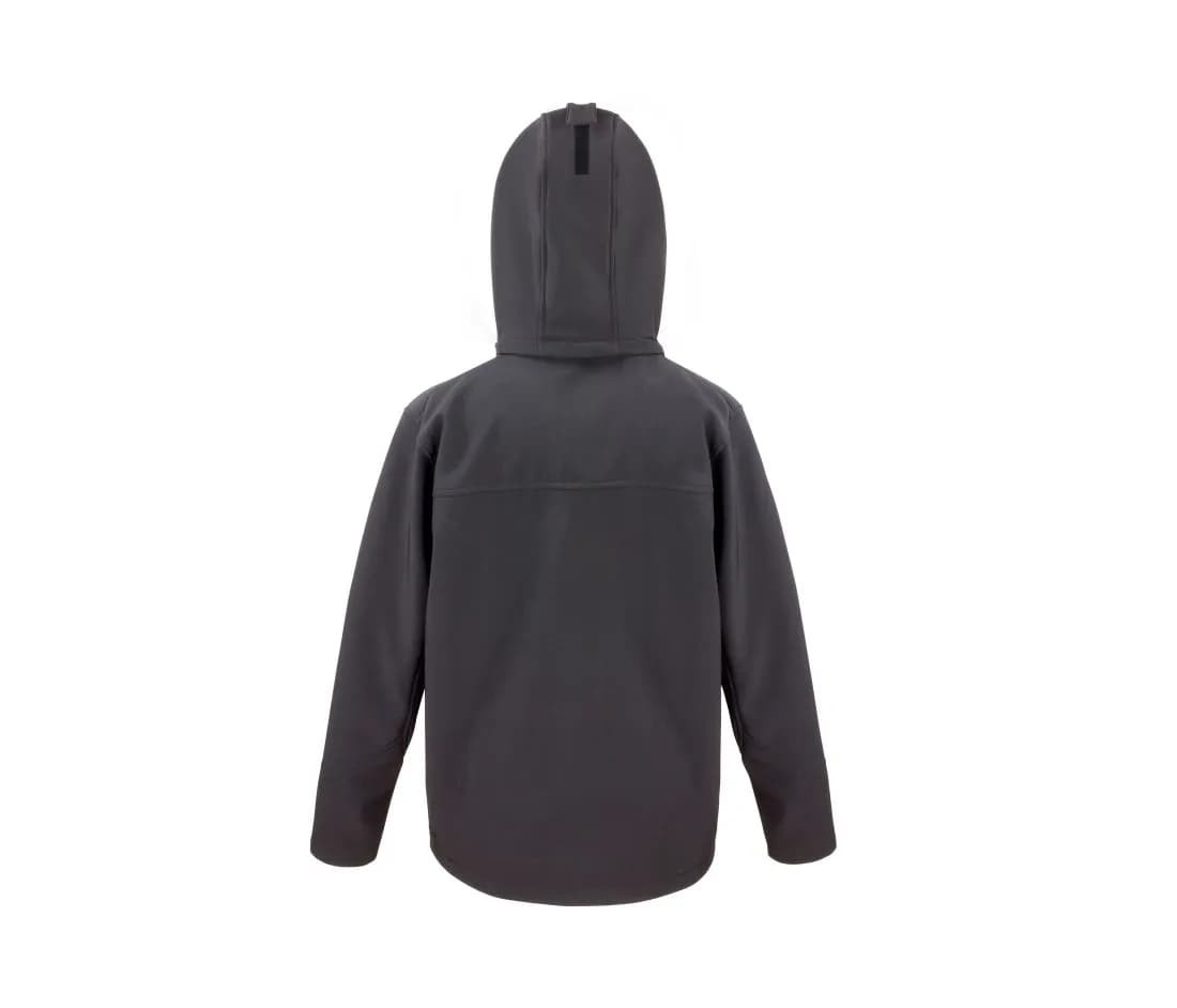 Veste softshell à capuche «Tx Performance» – Noir / Gris – vue de dos