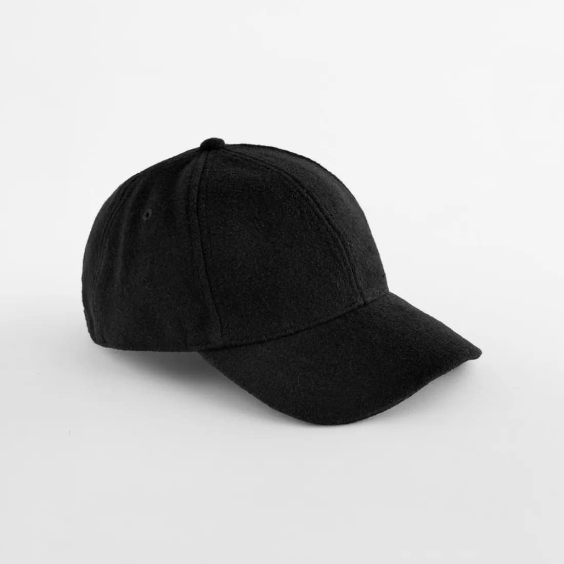Wool Blend Cap – Schwarz