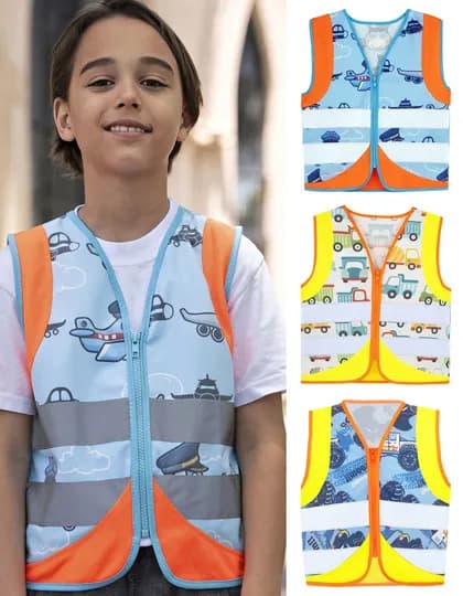 Children’s Safety Vest Action Vehicle Fun