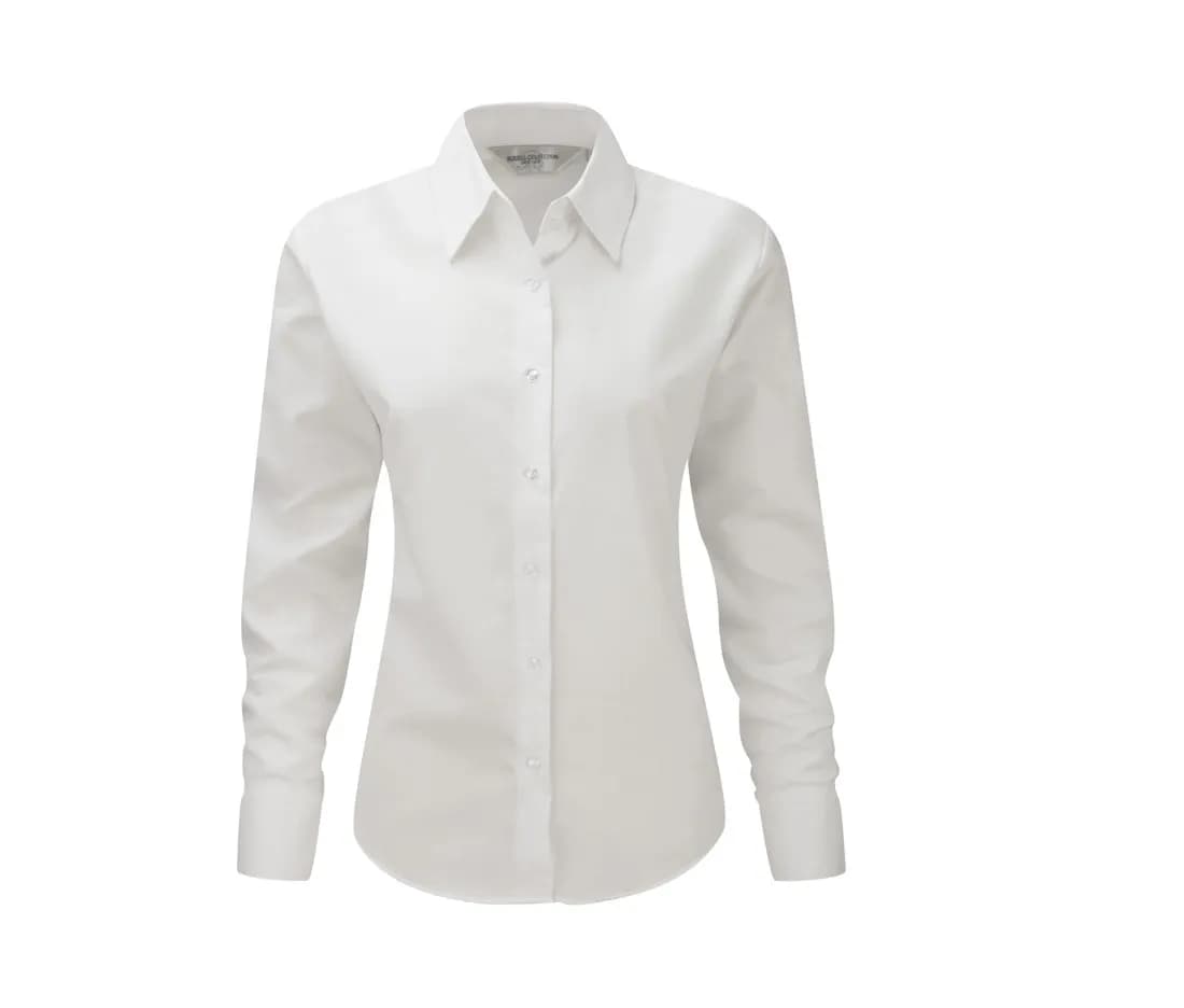 Chemise Oxford cintrée manches longues femme