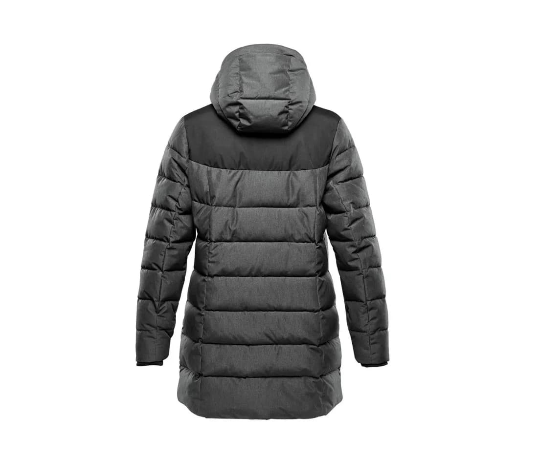 W's Oslo Hd Parka – Grau meliert – Rückansicht