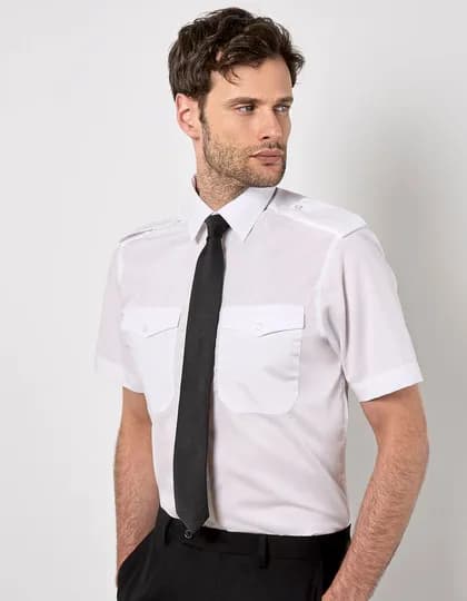 Men’s Tailored Fit Pilot Shirt Short Sleeve