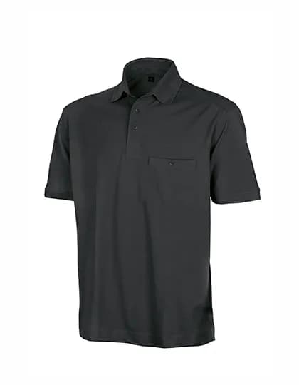 Apex Pocket Polo Shirt – Schwarz