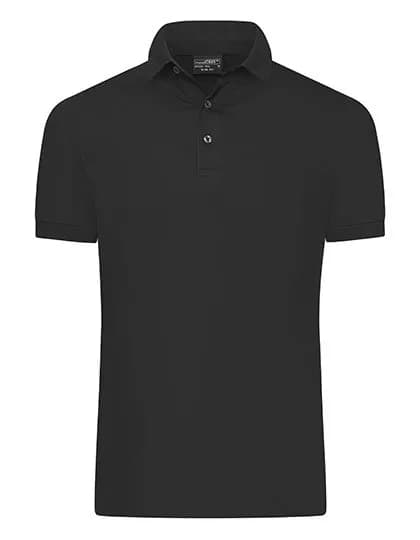 Men’s Mercerised Polo Slim Fit – Noir