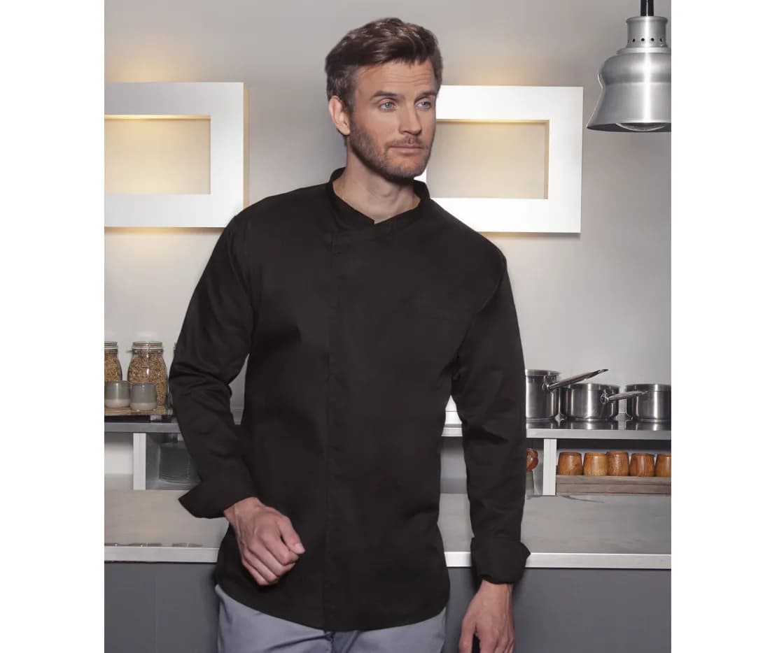 Long Sleeve Throw-Over Chef Shirt Basic