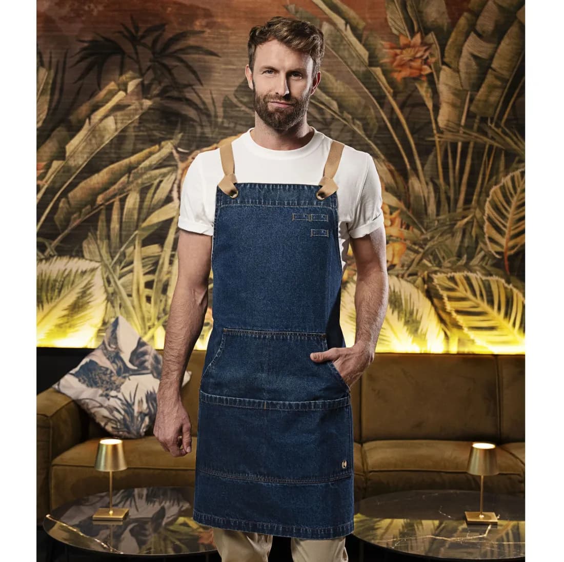 Bib Apron Denim Urban-Style