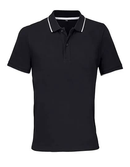 Unisex Polo Shirt Palermo – Schwarz / Weiss