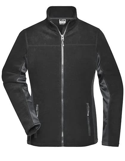 Ladies’ Workwear Fleece Jacket -STRONG- – Noir / Carbon