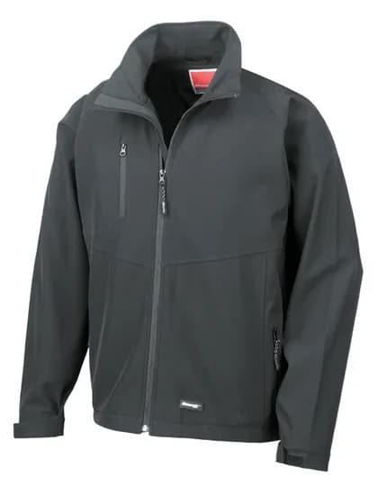 Men’s Base Layer Soft Shell Jacket – Schwarz