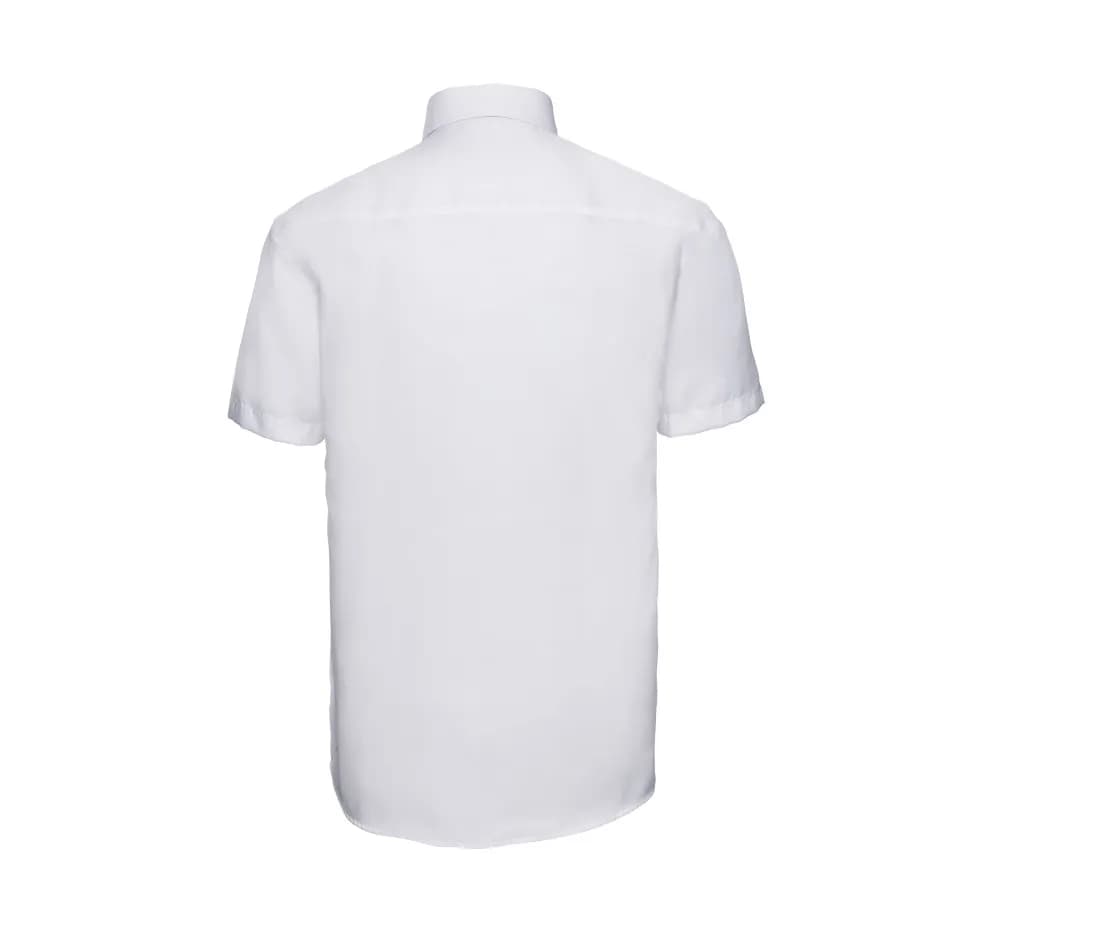Chemise manches courtes sans repassage «Ultimate» homme – Blanc – vue de dos