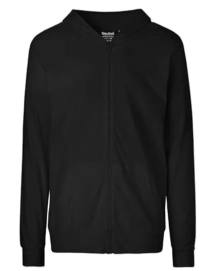 Unisex Jersey Hoodie With Zip – Schwarz