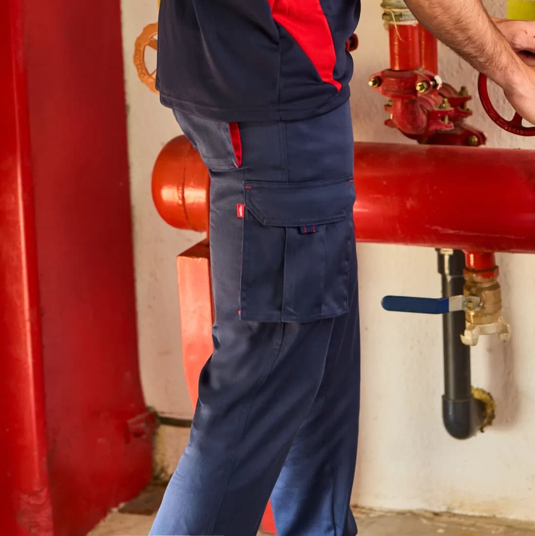 Two-Tone Stretch Trousers