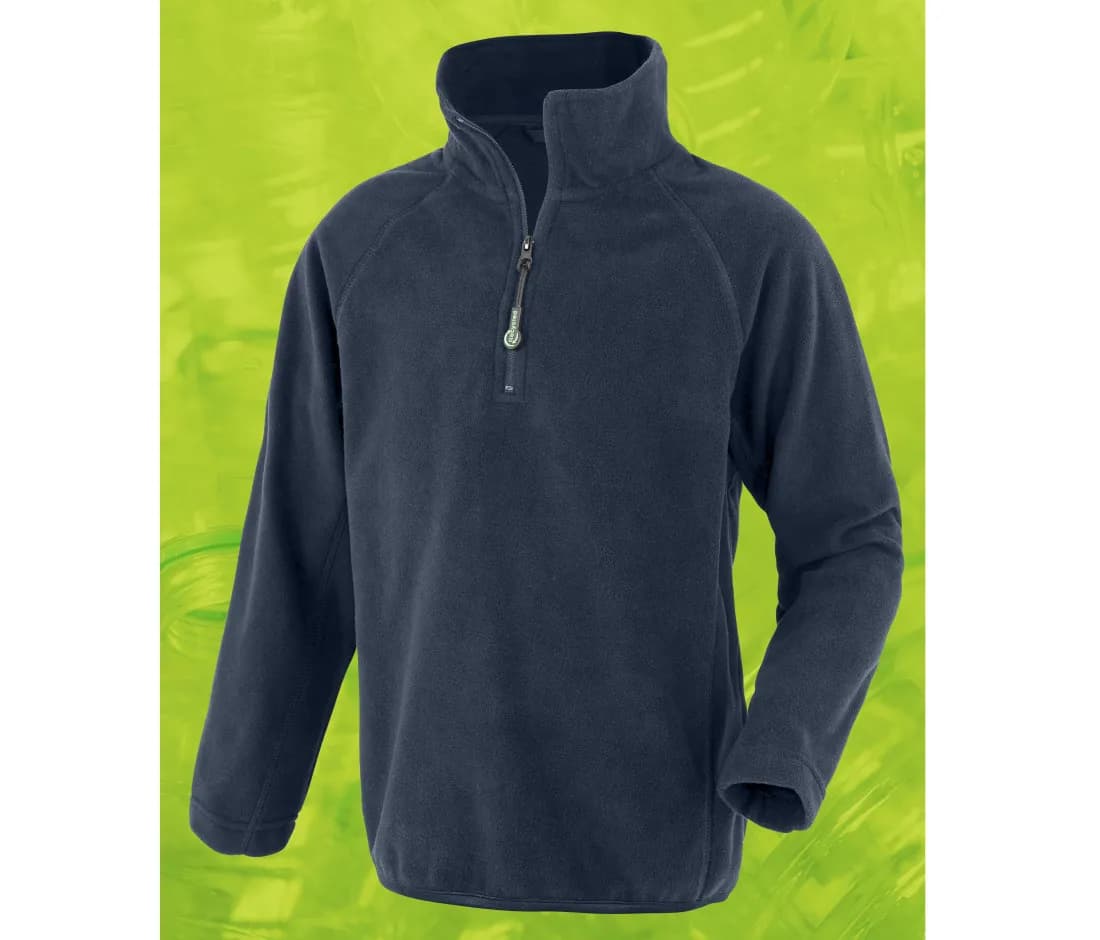 Pull micropolaire recyclé enfant – Marine