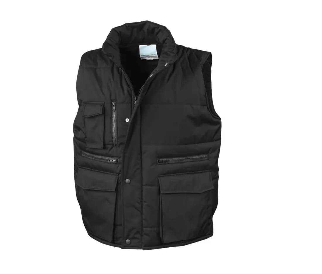 Workwear Bodywarmer – Robuste – Schwarz