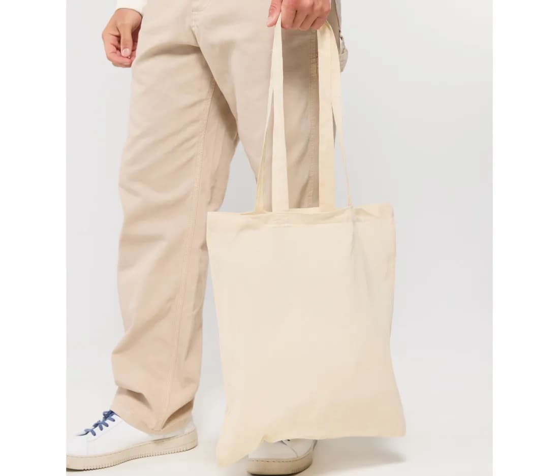 Cotton Large Handle Basic Shopper