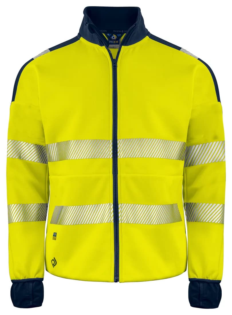 6109 Full Zip Sweat Jacke EN ISO 20471 Klasse 3/2