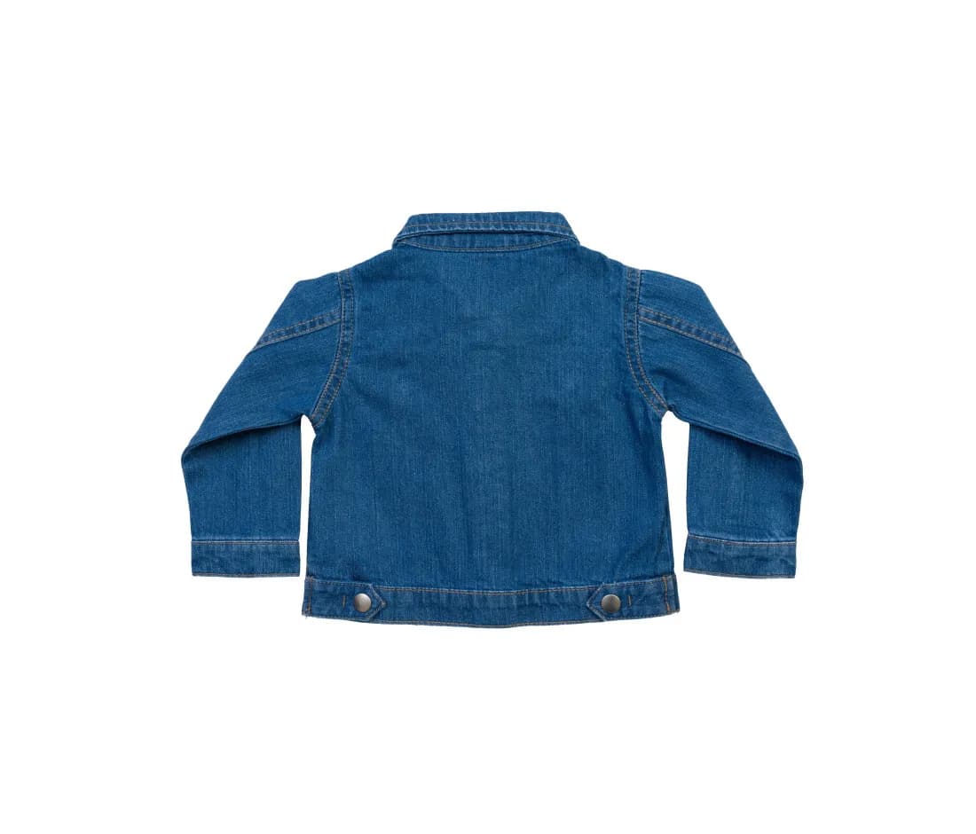 Veste en jean «Rocks» bébé – Denim – vue de dos