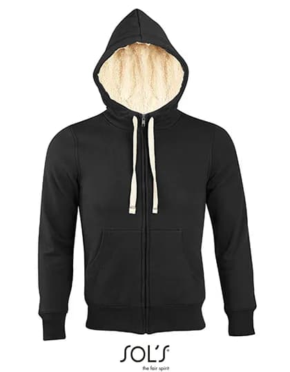 Unisex Zipped Jacket Sherpa – Noir