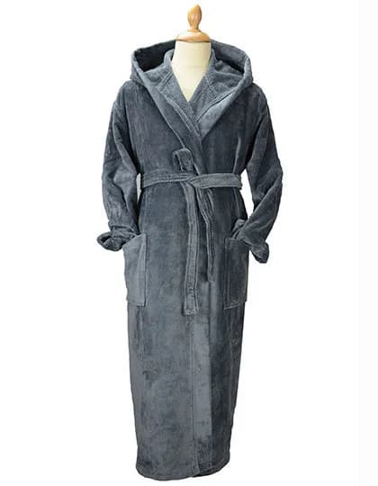 DeLuxe Velour Bathrobe with hood