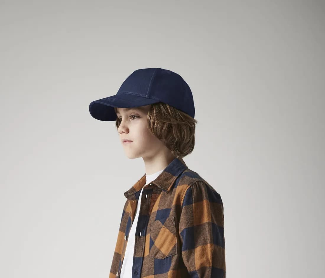Junior Organic Cotton 5 Panel Cap