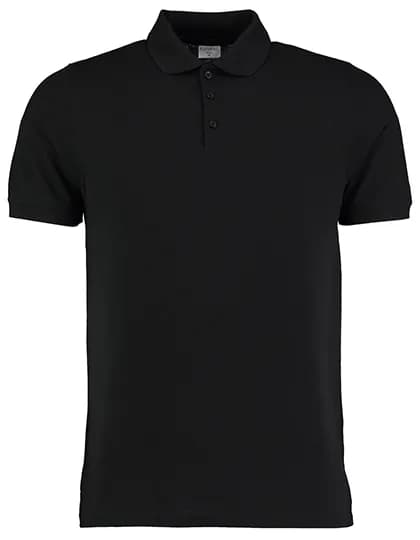 Slim Fit Heavy Weight Klassic Superwash® 60° Polo – Schwarz