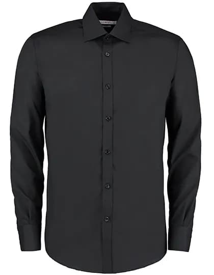 Men’s Slim Fit Business Shirt Long Sleeve – Schwarz