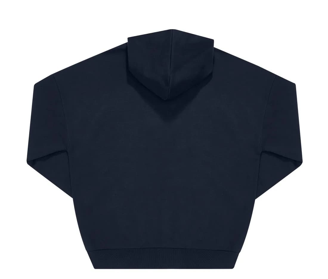 Kinder Hoodie mit Reissverschluss «Id.334» – Marine – Rückansicht