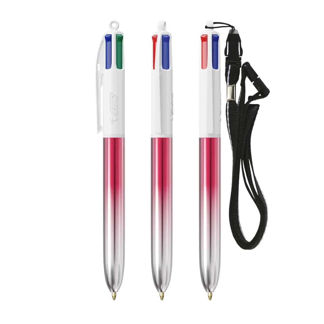 BIC® 4 Colours® Bicolor mit Lanyard
