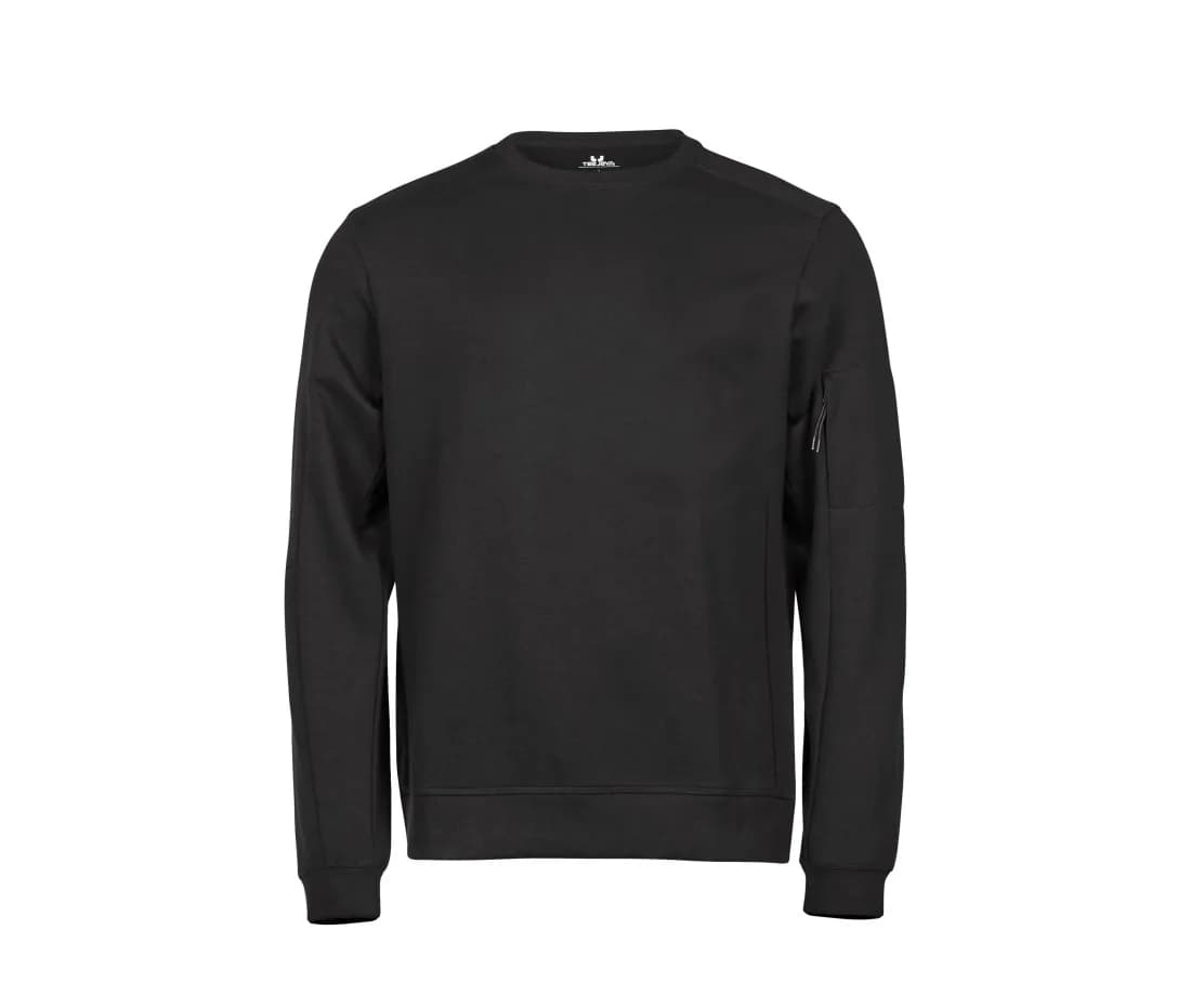 Athletic Crew Neck Sweat – Schwarz