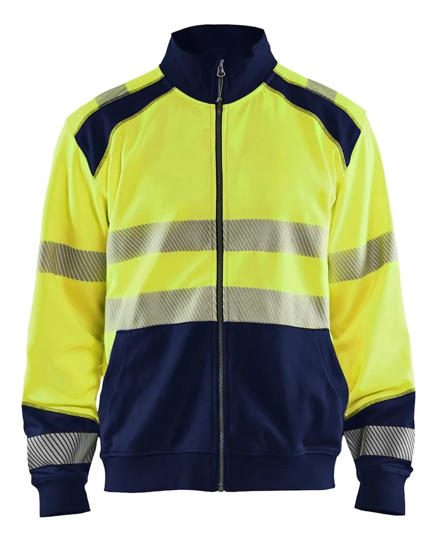 Sweat zippé haute-visibilité