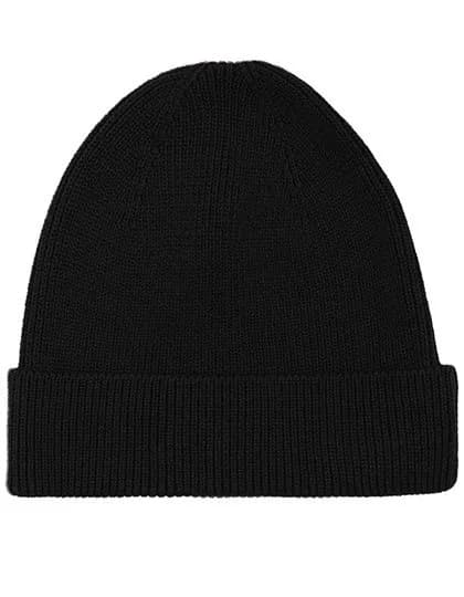 Beanie 1x1 Rib – Schwarz