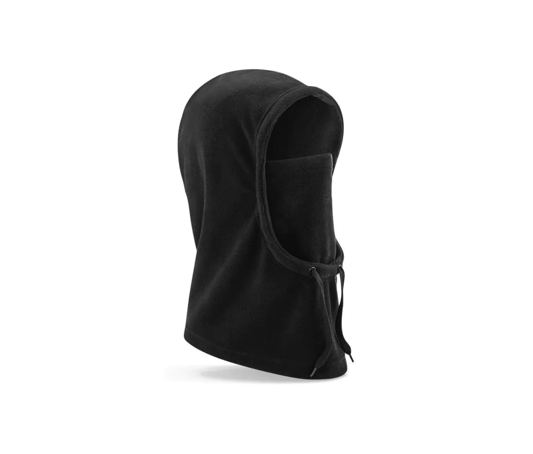 Recycelte Fleece-Kapuze – Schwarz