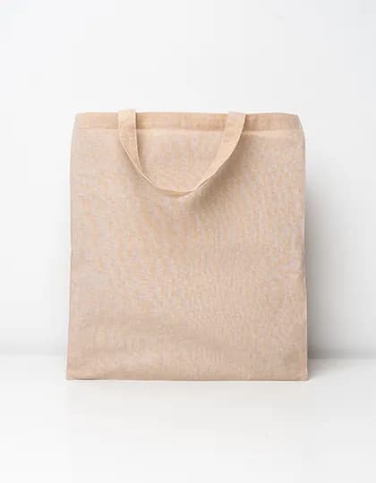 Cotton Bag Natural Short Handles