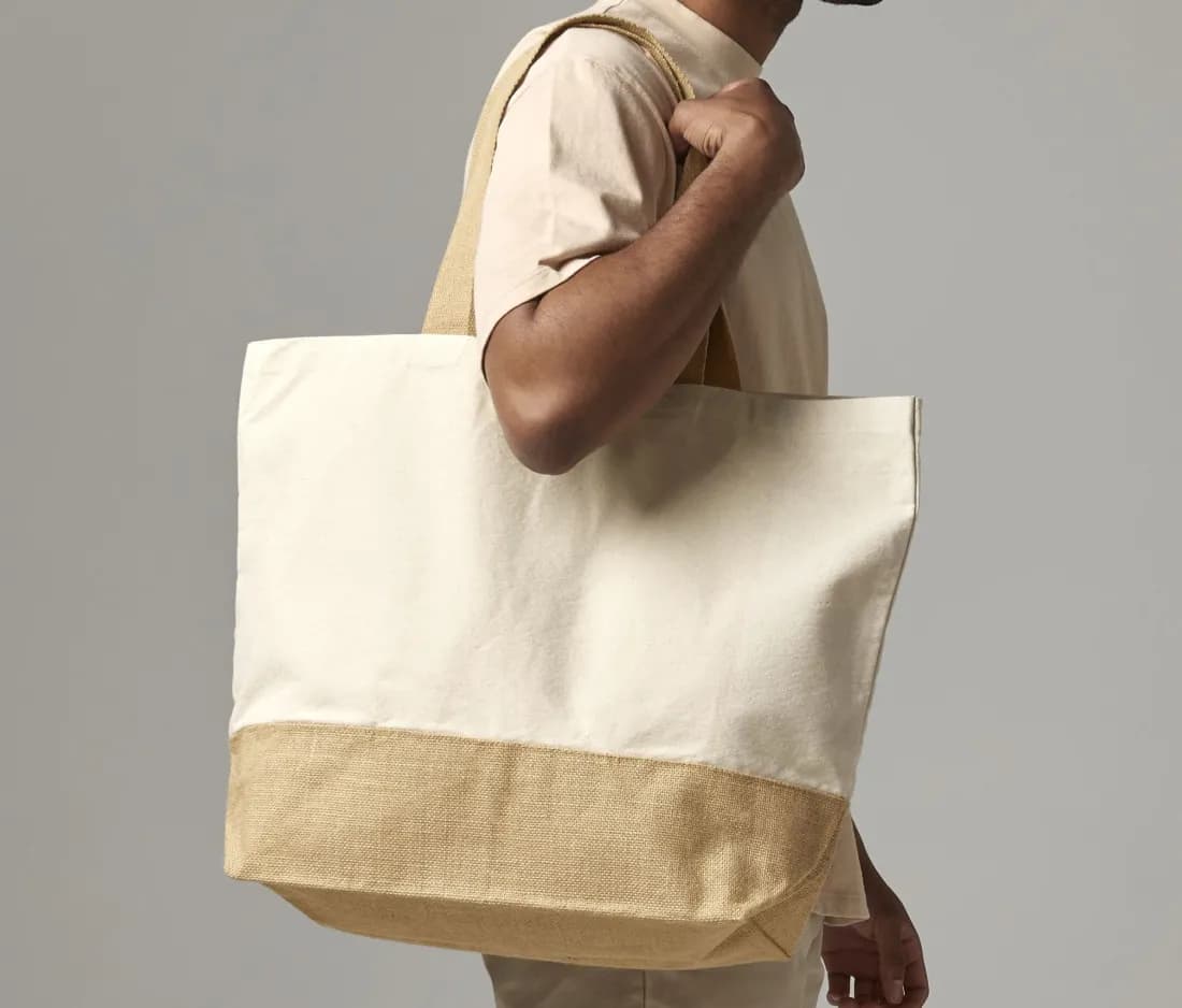 Jute Base Canvas Tote XL