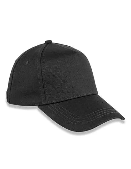 5-Panel Organic Cotton Cap – Schwarz