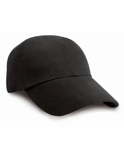 Junior Heavy Brushed Cotton Cap RC024J – Schwarz