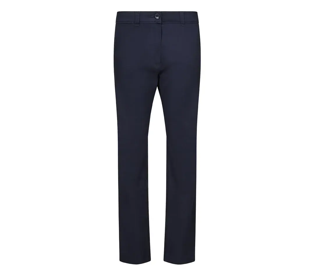 Pantalon chino stretch femme – Marine