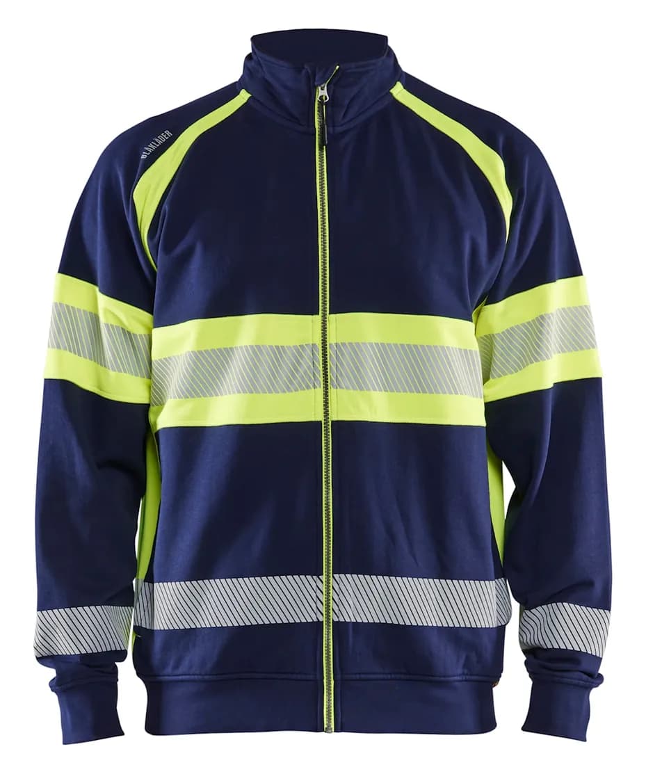 Sweat zippé haute-visibilité